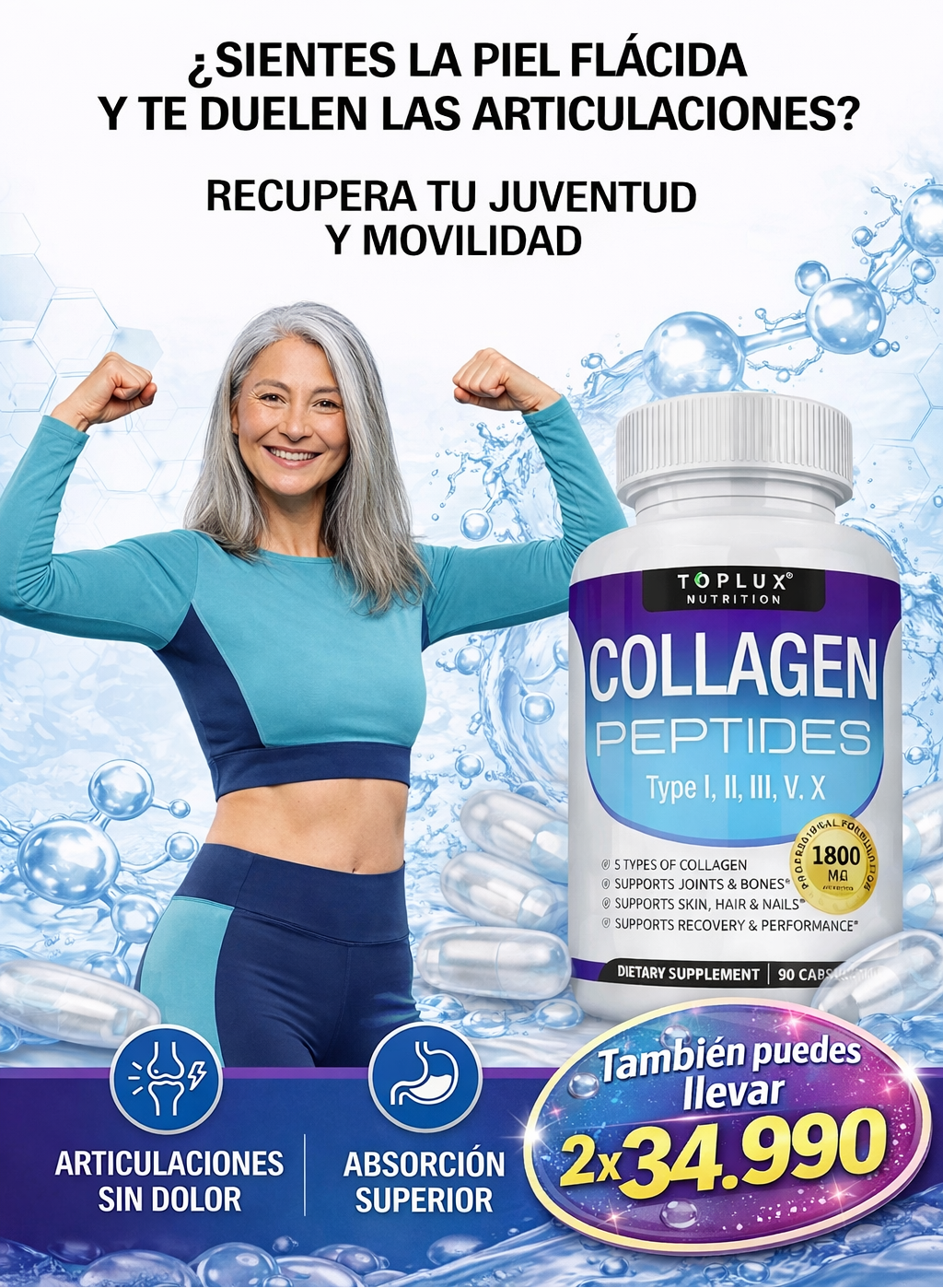 COLAGENO PEPTIDES ✅ VUELVETE JOVEN