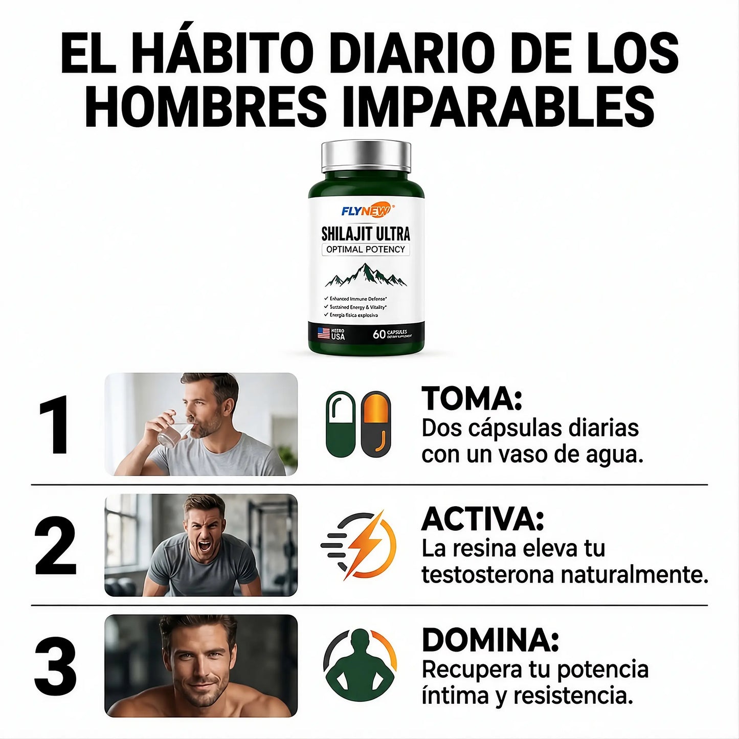 SHILAJIT ULTRA 60 CAPS RECUPERA TU POTENCIAL