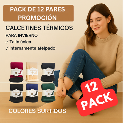 Calcetines Térmicos Polar - Pack x12