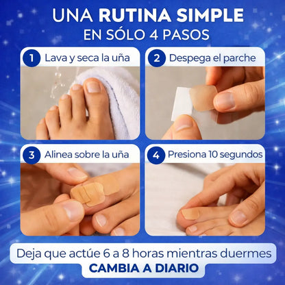 PARCHE DE UÑAS - 21 UNIDADES EN OFERTA - ELIMINA EL MAL OLOR ✅