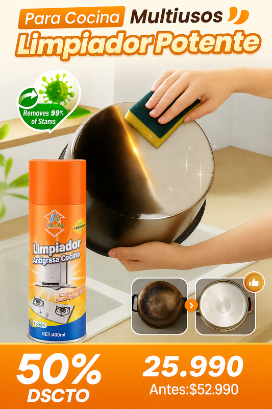 LIMPIADOR ESPUMA ANTI GRASA