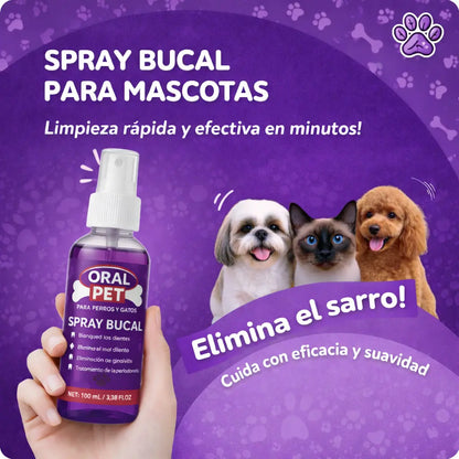 Oral Pet Spray - Limpiador para Mascotas 🦷