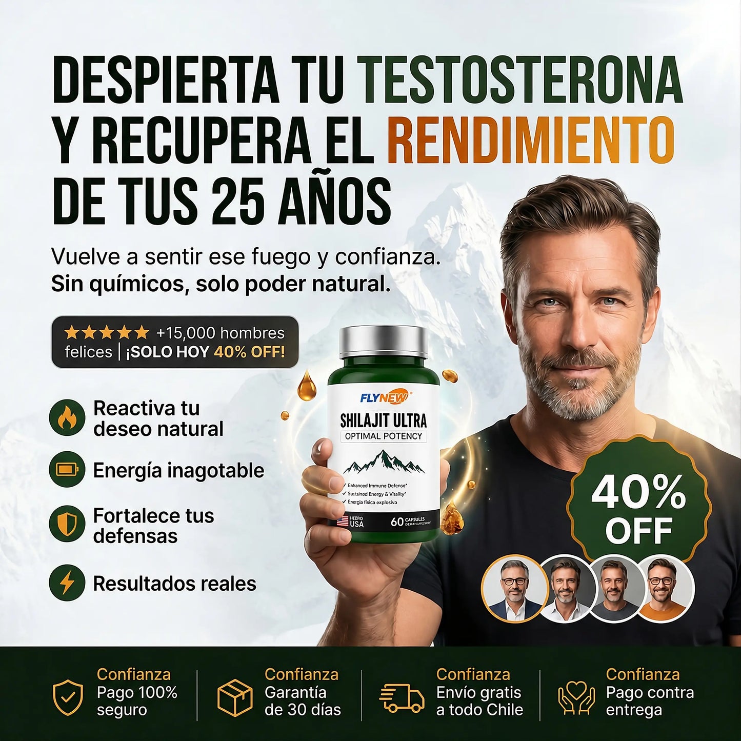 SHILAJIT ULTRA 60 CAPS  RECUPERA TU POTENCIAL