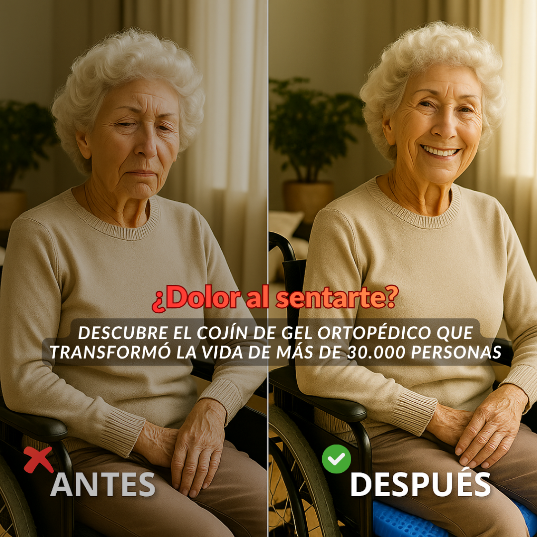 Cojín Ortopédico de Gel | Siéntate sin dolor – Vive con comodidad ✅