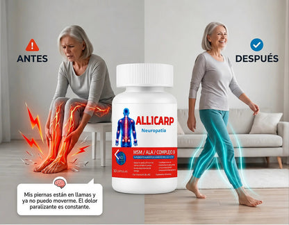 ALLICARP USA | ELIMINA HORMIGUEOS Y ENTUMESIMIENTOS