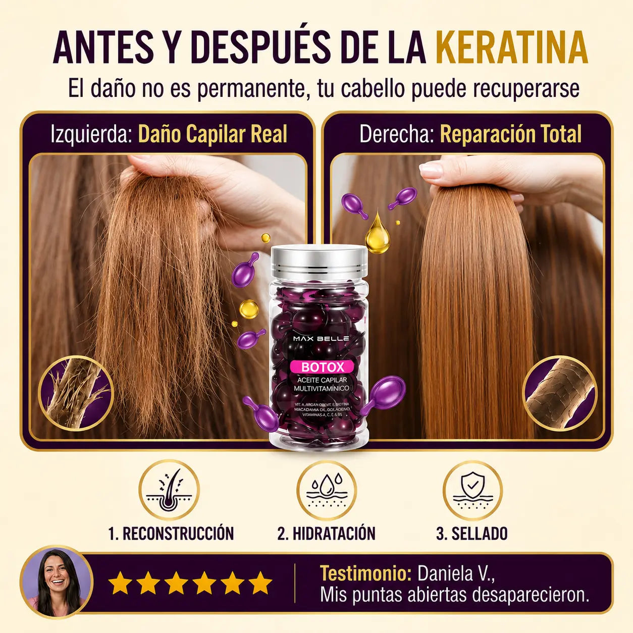 ACEITE CAPILAR | BOTOX MULTIVITAMÍNICO