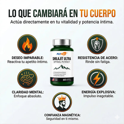 SHILAJIT ULTRA 60 CAPS  RECUPERA TU POTENCIAL