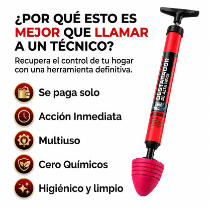Destapador UltraPro | Despeja tus cañerías sin esfuerzo