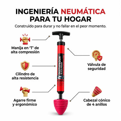 Destapador UltraPro | Despeja tus cañerías sin esfuerzo