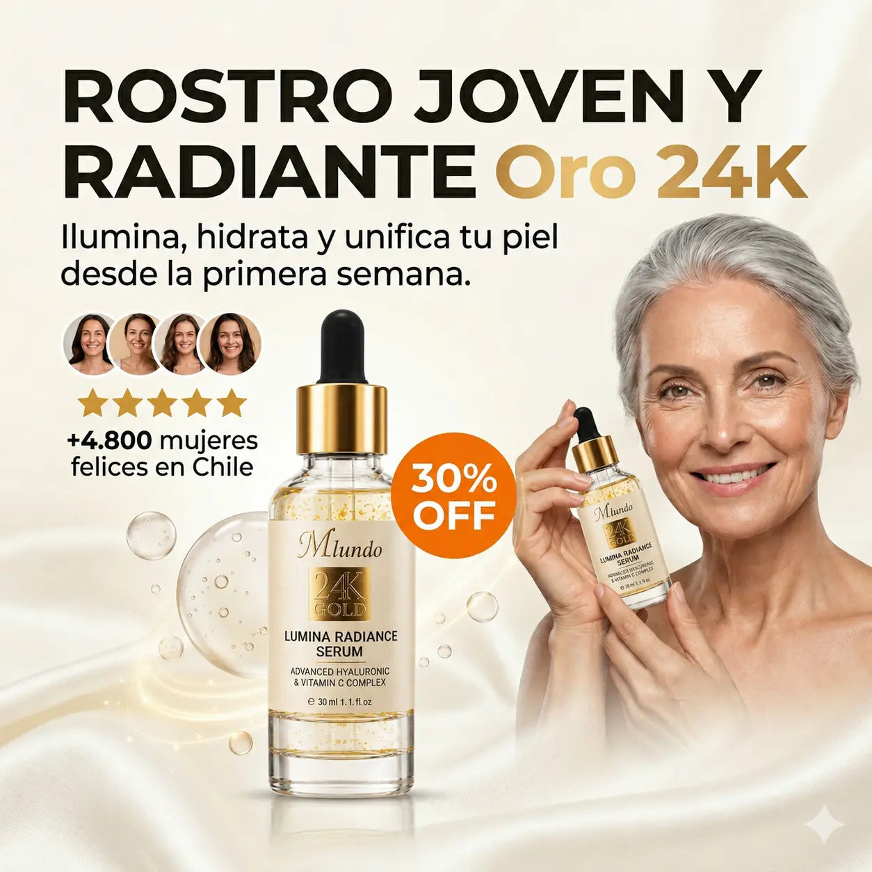 SERUM 24K + COMPLEX C + HIALURÓNICO