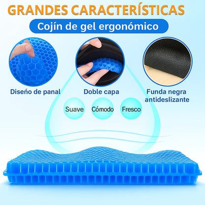 Cojín Ortopédico de Gel | Siéntate sin dolor – Vive con comodidad ✅
