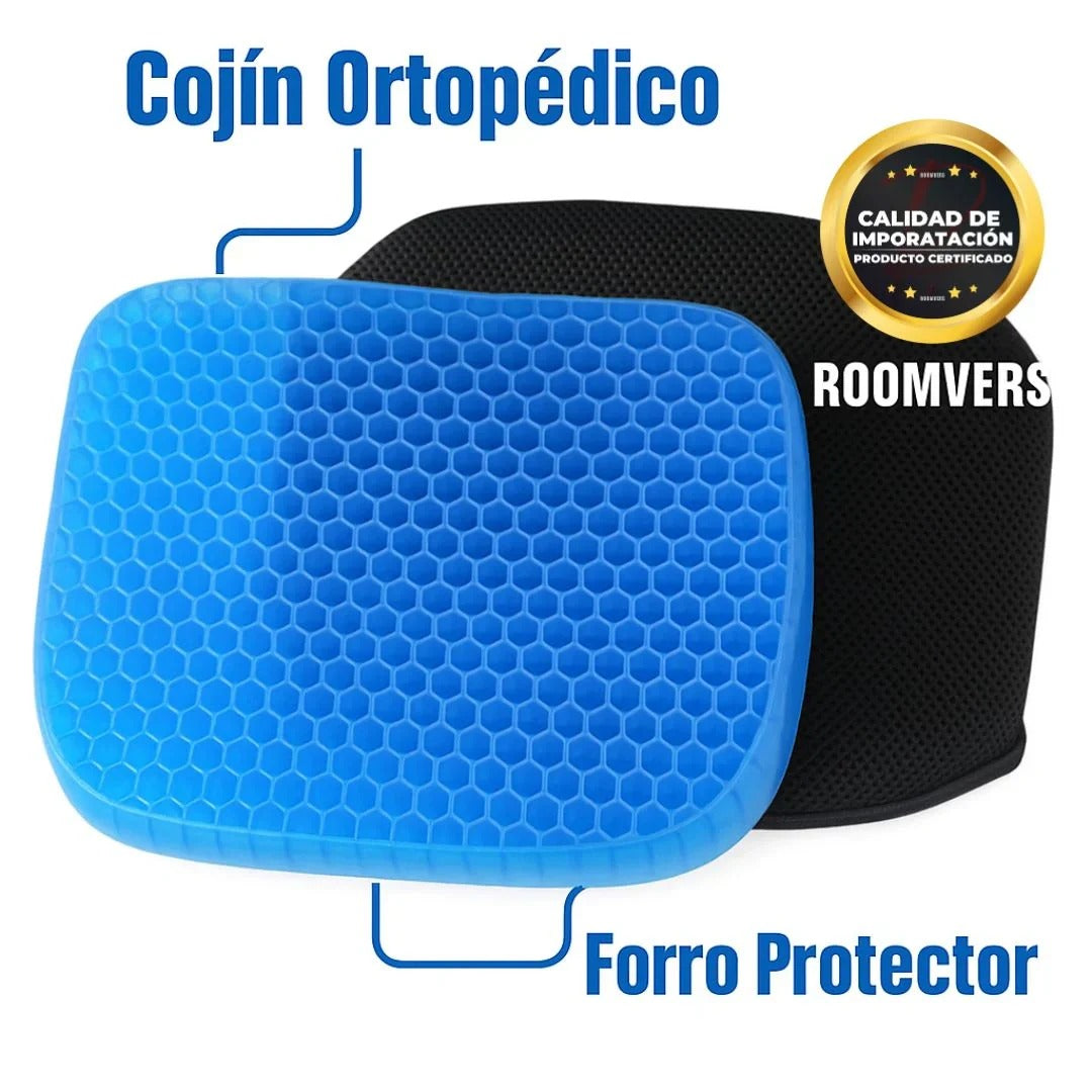 Cojín Ortopédico de Gel | Siéntate sin dolor – Vive con comodidad ✅