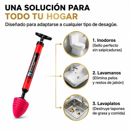 Destapador UltraPro | Despeja tus cañerías sin esfuerzo